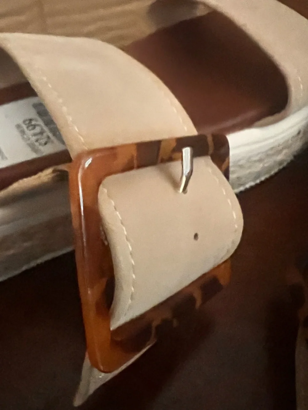 MIA Tan Double-Strap Slide Sandals with Buckle Accent - Picture 13 of 14